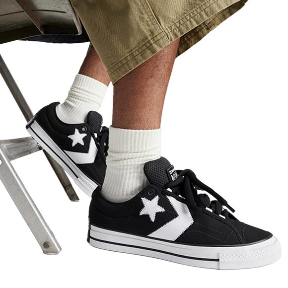 Converse Unisex Star Player 76 Puff Low Top Sneaker, Black, 9 UK